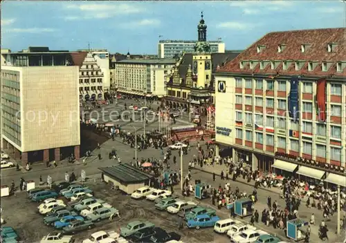 Leipzig Markt Teilansicht Kat. Leipzig