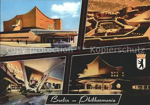 Berlin Philharmonie Teilansichten Kat. Berlin