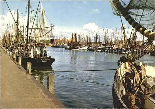 Buesum Nordseebad Fischerboote im Hafen Kat. Buesum