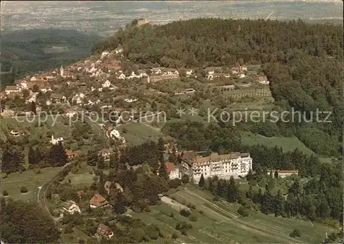 Ebersteinburg Burgruine Alt Eberstein Fliegeraufnahme Kat. Baden Baden