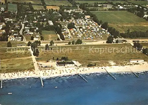 Groemitz Ostseebad Ostsee Lenster Strand Fliegeraufnahme /  /