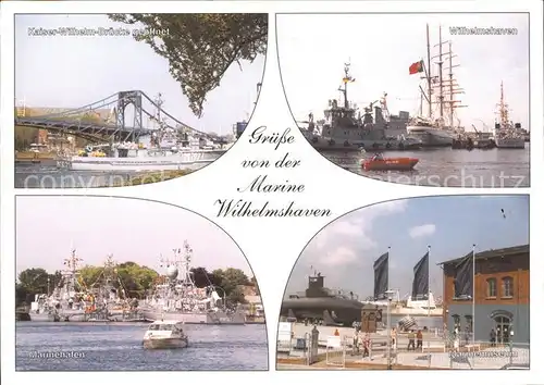 Wilhelmshaven Kaiser Wilhelm Bruecke geoeffnet Wilhelmshaven Marinehafen Marinemuseum  Kat. Wilhelmshaven