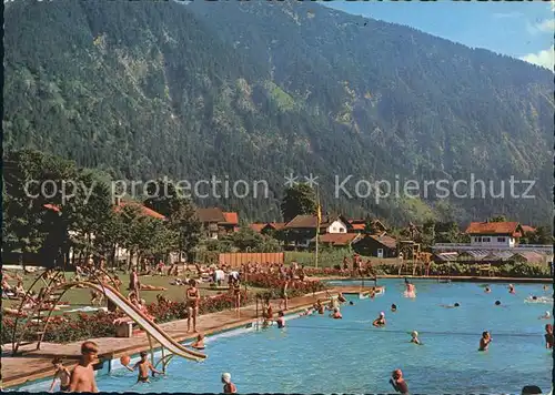 Bayrischzell Schwimmbad mit Traithen Kat. Bayrischzell