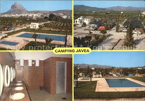 Alicante Camping Javea Swimmingpool Waschraum Panorama Kat. Alicante