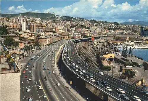 Genova Genua Liguria La Sopraelevata Vio Buozzi Kat. Genova