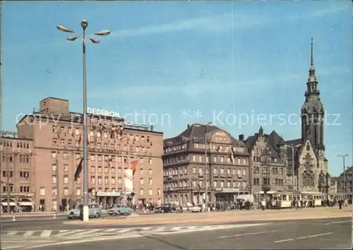 Leipzig Ringmessehaus und Hotel International Kirche Kat. Leipzig