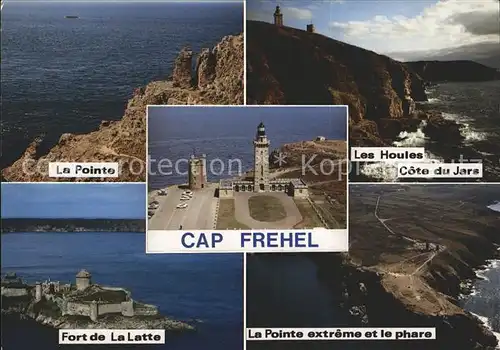 Cap Frehel Cotes d Armor Bretagne La Pointe Les Houles Cote du Jars Fort de La Latte La Pointe extreme et le phare Kat. Frehel