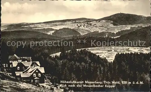 Masserberg mit Meuselbacher Kuppe Kat. Masserberg