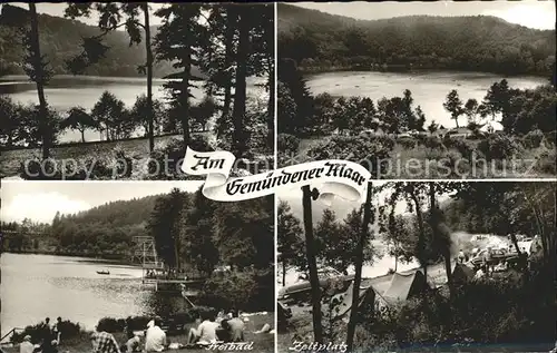 Gemuendener Maar Freibad Zeltplatz Kat. Schleiden