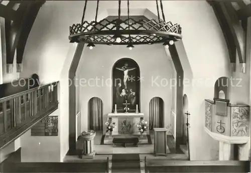 Kipsdorf Inneres der Bergkirche Kat. Altenberg