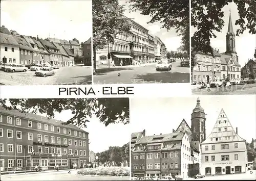 Pirna Tischnerplatz Hotel Schwarzer Adler Markt Kat. Pirna