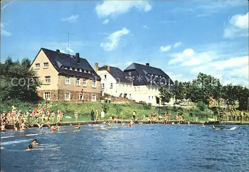 Deutscheinsiedel Betriebsferienheim VEB BKK Erich Weinert Badeanstalt Kat. Deutschneudorf