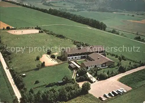 Dahlem Bitburg Fliegeraufnahme Jugendherberge Kronenbur Baasem Kat. Dahlem