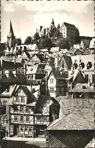 Marburg Lahn Universitaetsstrasse Schloss Marienkirche Kat. Marburg