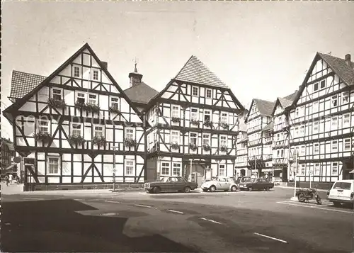 Eschwege Fachwerkhaeuser Marktplatz Kat. Eschwege