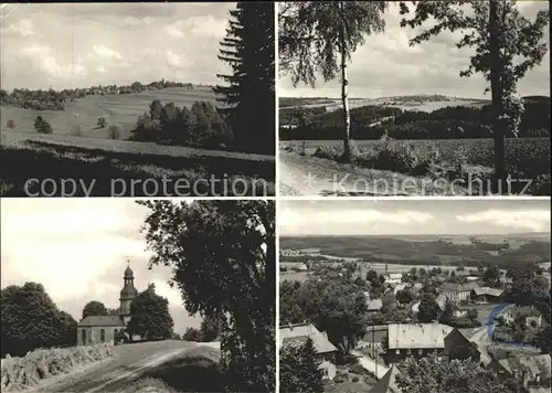 Landwuest Kirche Ortsansichten  Kat. Markneukirchen