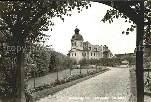 Eisenberg Thueringen Schlossgarten Schloss Kat. Eisenberg