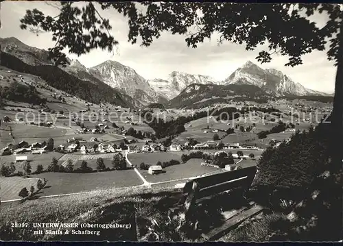 Unterwasser Toggenburg Saentis Schafberg Kat. Unterwasser