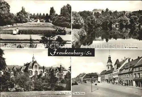 Frankenberg Sachsen Volkspark Sachsenburg Platz Einheit  Kat. Frankenberg Sachsen