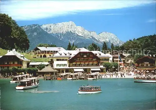 Koenigssee Untersberg Seeplatz Boot Kat. Schoenau a.Koenigssee