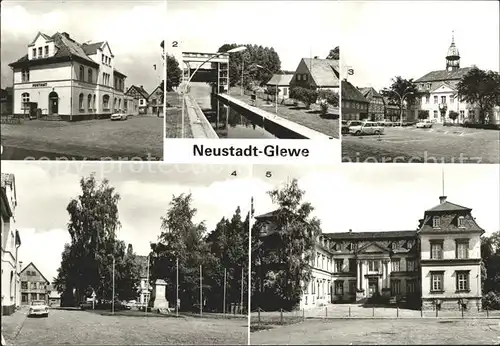 Neustadt Glewe Postamt Schleuse Rathaus Schloss Kat. Neustadt Glewe