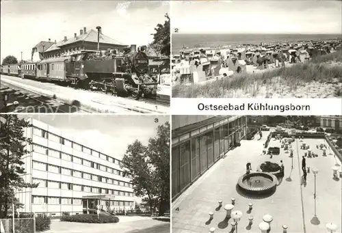 Kuehlungsborn Ostseebad Molli Strand FDGB Ferienheim Ernst Grube Terrasse  Kat. Kuehlungsborn