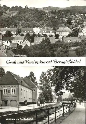 Berggiesshuebel Stadtinneres Klubhaus Gottleubafluss Kat. Bad Gottleuba Berggiesshuebel