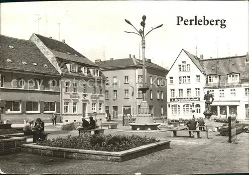 Perleberg Grosse Markt Kreisbibliothek Kat. Perleberg