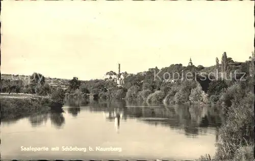 Naumburg Saale mit Saale und Schoenburg Kat. Naumburg