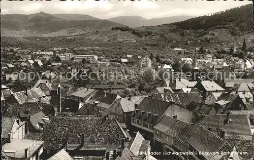 Buehl Baden Blick vom Rathausturm Kat. Buehl