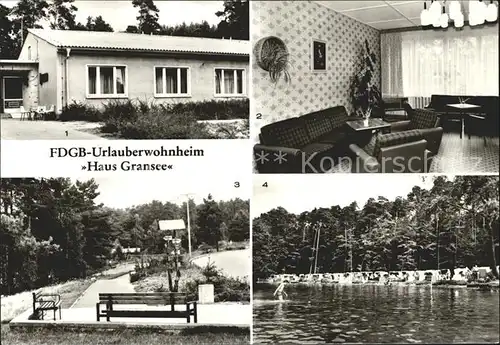 Neuglobsow FDGB Urlauberwohnheim Haus Gransee Kat. Stechlin