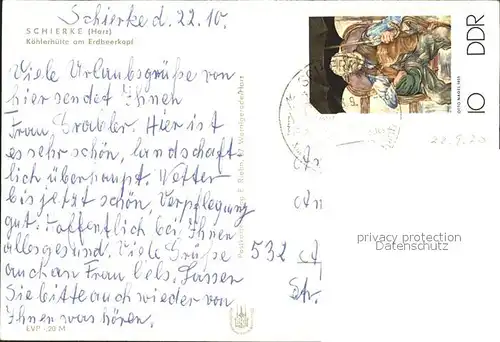 Schierke Harz Koehlerhuette am Erdbeerkopf Kat. Schierke Brocken