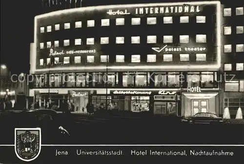 Jena Hotel International bei Nacht Kat. Jena