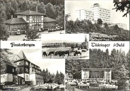 Finsterbergen FDGB Erholungsheim Wilhelm Pieck Spiessberghaus Konzertplatz Kat. Finsterbergen Thueringer Wald