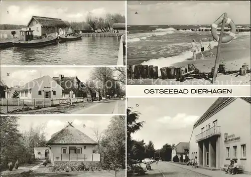 Dierhagen Ostseebad Hafen Strand Erholungsheim Ernst Moritz Andt Kat. Dierhagen Ostseebad