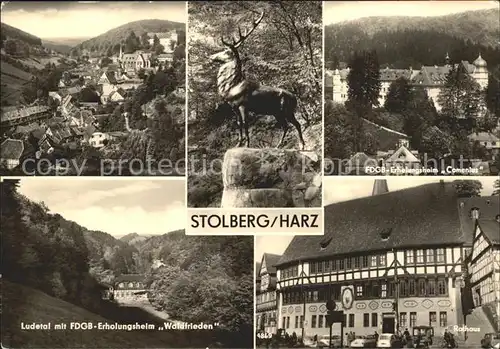Stolberg Harz Ludertal FDGB Erholungsheim Waldfrieden Kat. Stolberg Harz