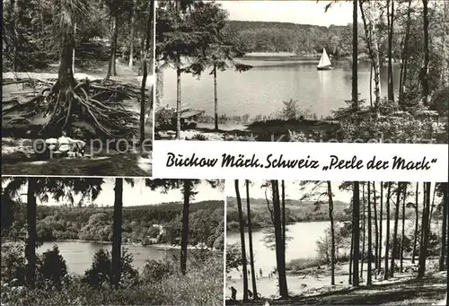 Buckow Maerkische Schweiz Schermuetzelsee am Weissen See Kat. Buckow Maerkische Schweiz