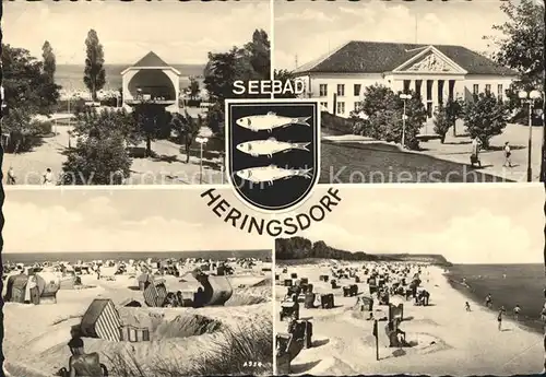 Heringsdorf Ostseebad Usedom Strand Kurhaus  Kat. Heringsdorf