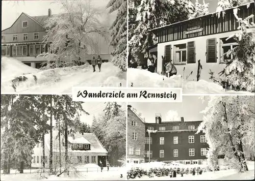 Neustadt Rennsteig Frauenwald Fraubachmuehle Waldbaude Schmiedefeld Stutenhaus bei Vesser Kat. Neustadt Rennsteig