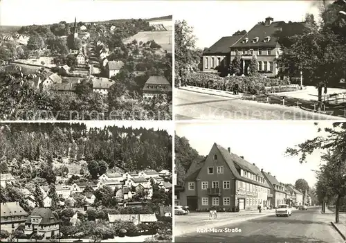 Berggiesshuebel Karl Marx Strasse Kat. Bad Gottleuba Berggiesshuebel