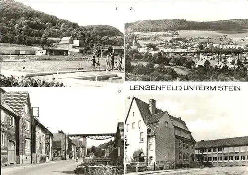 Lengenfeld Stein Freibad Hauptstrasse Oberschule Kaethe Kollwitz Kat. Lengenfeld Stein