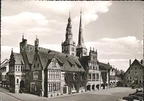 Lemgo Hansestadt Rathaus und Nicolaikirche Kat. Lemgo