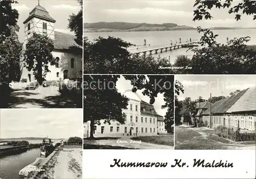Kummerow Malchin See Schloss Kirche Kat. Kummerow Malchin