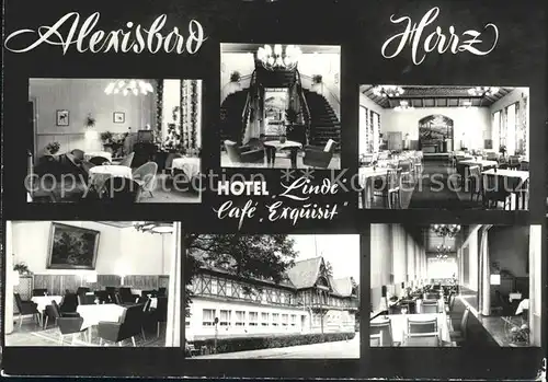 Alexisbad Harz Hotel Linde Cafe Exquisit Kat. Harzgerode