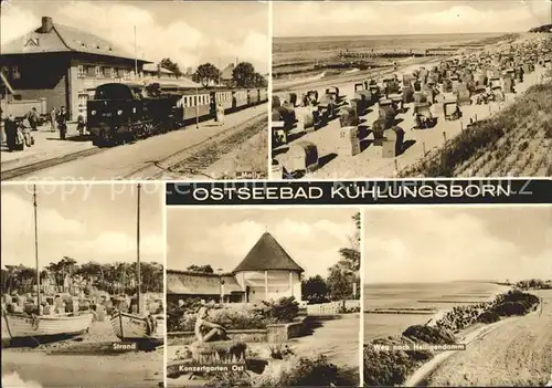 Kuehlungsborn Ostseebad Dampflok Strand Heiligendamm Kat. Kuehlungsborn