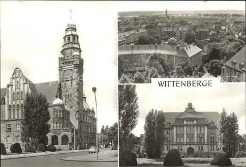 Wittenberge Prignitz Rathaus Oberschule Kat. Wittenberge