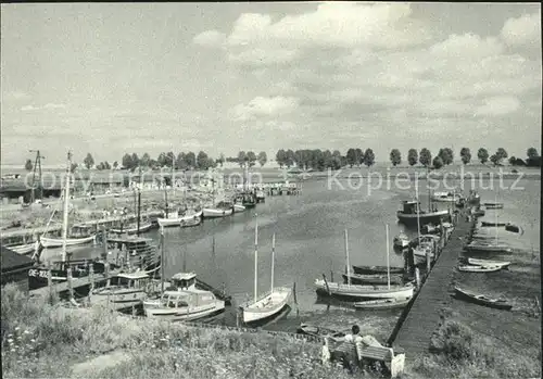 Kirchdorf Insel Poel Hafen Boote Kat. Insel Poel