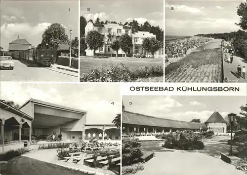 Kuehlungsborn Ostseebad Strand Promenade Konzertpavillon Kat. Kuehlungsborn