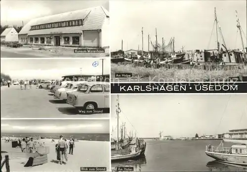 Karlshagen Hafen Strand Warenhaus Kat. Karlshagen Usedom