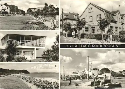 Baabe Ostseebad Ruegen HO Gasstaette Inselparadies Strand FDGB Erholungsheim Mathias Thesen Heim Kat. Baabe